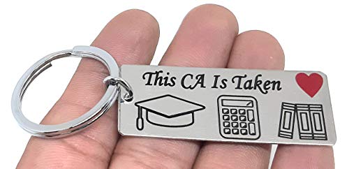 Aura This CA is Taken Romantic Valentine Gift Key Chain for Fiancee Men Women Boys Girls Boyfriend Girlfriend Wife Husband CA Chartered Accountant Gift Silver Key Chain 3 41cDv4nHO8L