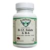 Coenzymated B-12, Folate & B-6, 60 Chewable Tablets, Natural Berry Flavor, with Methylcobalamin B12, P-5-P B6, and Magnafolate-C L-5-MTHF, Vegan, Non-GMO & Gluten-Free