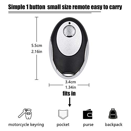2 Pack - for Sears Craftsman Garage Door Remote Keychain Yellow Learn Button Chamberlain Compatible with - Liftmaster 891LM/893LM/950ESTD/953ESTD