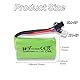 BORSCELLOR 2PCS 7.4V 500mAh SM-2P Plug-in wiederaufladbare RC-Auto-Lithium-Batterien für RC-Spielzeug, Modellautos, Buggys und andere Geräte, die wiederaufladbare Batterien benötigen