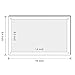 NIUBEE 8.5x14 Clear Acrylic Wall Mount Picture Frame Floating Frames for Photography Display (Full Frame is 9.4x16 inch)