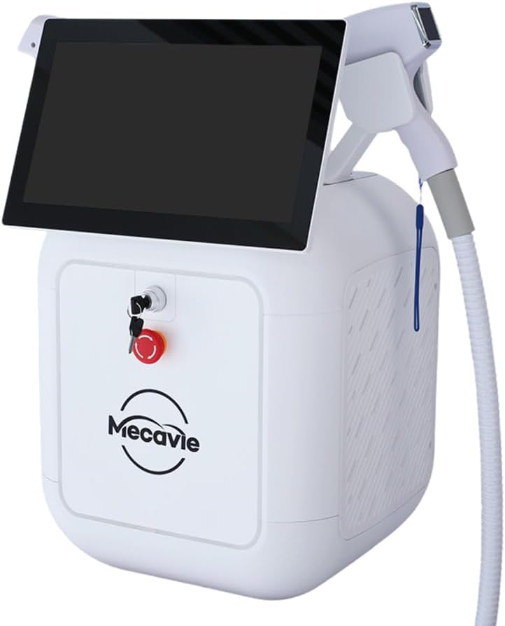 Mecavie 2 in 1 Beauty Device, Painless Hair Removal & Skin Brightening Tool, Suitable for All Skin Tones & Hair Types, Fast Results & Long-Lasting Effect, Unisex,Easy to Operate
