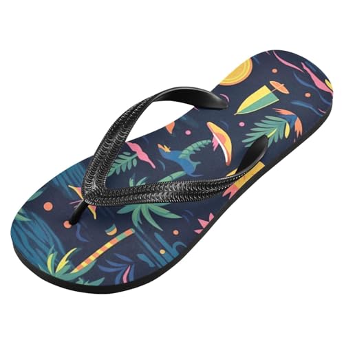 Mens Flip Flops Beach Palm TreeSandal Flip Flops for Women Summer Beach Slipper 214B3121