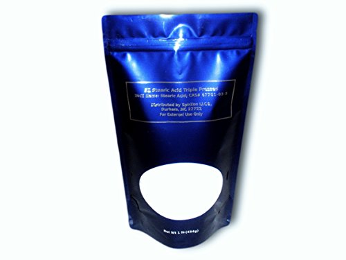 SZ Stearic Acid 16 Oz (Triple Pressed). For DIY Cosmetics, Soap, Candles.