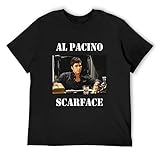 Al Pacino Scarface Classic Crewneck 80s T-Shirt Black
