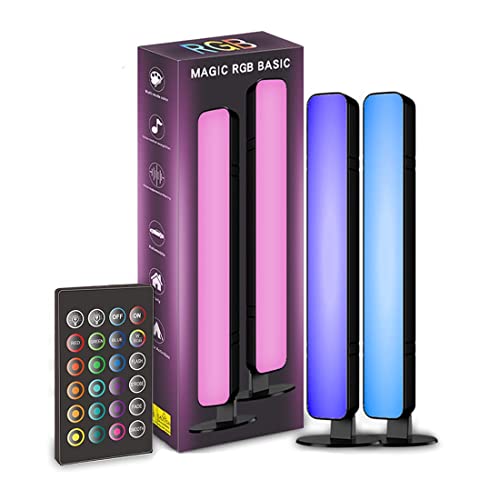 WIKIDOO Accesorios para la instalación de Juegos Luces LED Barra de luz LED Iluminación Ambiental Lámpara RGB alimentada por USB Luces de Ambiente para la instalación de Juegos, Pack de 2 Cover