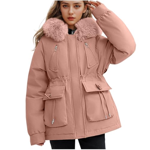 Long Sleeve Hoods for Women Fall Winter Warm Hooded Plain Padded Jacket Hooded Outfits Women 2025 Trendy Y2K
