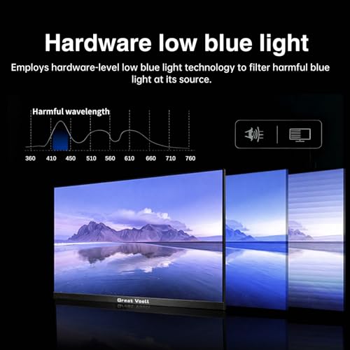 Image of 27 Inch QHD Computer Monitor, 2560 x 1440 2K IPS Panel, 100 Hz, 100% sRGB, 1500:1 Contrast Ratio, HDR10, FreeSync, DisplayPort, HDMI, USB Ports, VESA Mountable for Home Office, Black