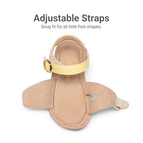 Image of DREAM PAIRS Girls Sandals Fashion Sandal with Adjustable Straps Open-Toe Comfortable Summer Shoes for Toddler Little Kid