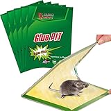 Piège à Souris à Rats, Colle très Collante, Pack de 5 Pièges à Souris, Attrape Moustiques Cafards