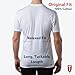 Men's Sweatproof Undershirt - Cotton V Neck T-Shirt with Underarm Sweat Pads - Original Fit - Aluminum-Free Alternative - White - Medium