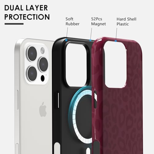Coque iPhone 16 Pro imprimé guépard magnétique fine Y2k - 3