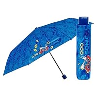 PERLETTI Folding Umbrella Sonic Blue Ø 91 cm Child, Multi-Coloured (Multi-Coloured), Única, Bohemian