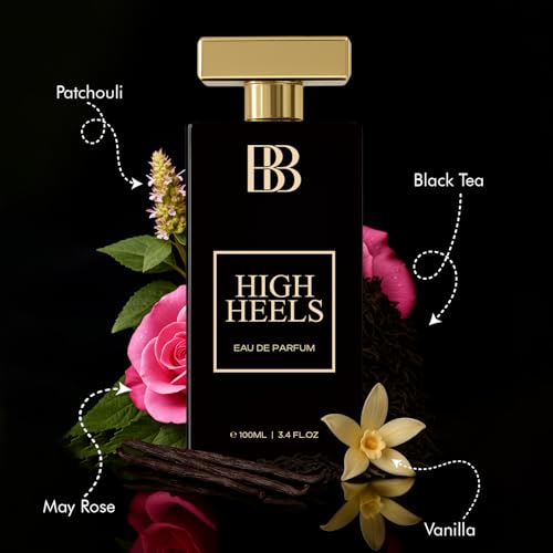 Image of Bergamot Beaute High Heels Perfume for Women|100ml Long Lasting Parfum Fragrances |Perfume For Woman| Black Current, Vanilla & Patchouli Notes|