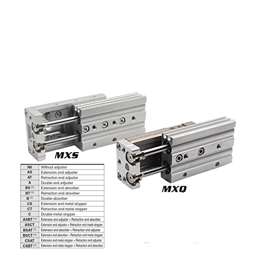 Cilindro neumático MXS6-40 de doble riel con imán integrado 5
