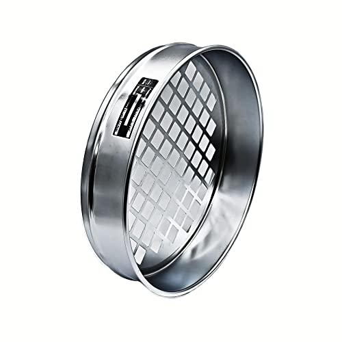 JINGERL Bed Surface Level Grading Sand and Gravel Sieve 30cm Square Hole Screen Sieve Special for Road & Railway Aperture 0.075mm - 45mm (Capacity : 0.5mm)
