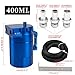 PWR FEVER Upgraded Baffled Oil Catch Can Kit Aluminum Reservoir Tank with 3/8