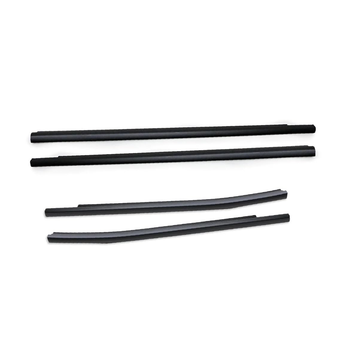 Car Seal Strip 4PCS Outer Windows Rubber Weatherstrip Door Sealing Belt Moulding Trim for Ford for Ranger Everest 2013-2022 4 Doors