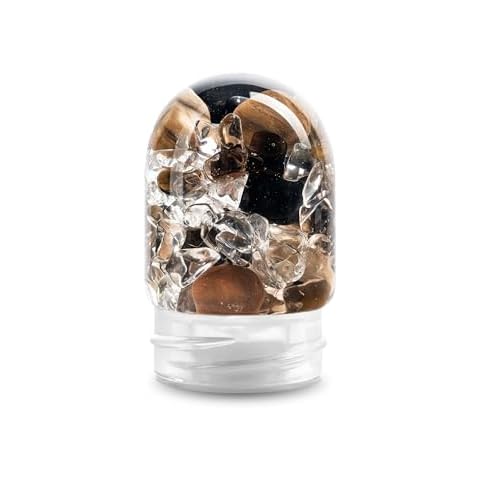 VitaJuwel GemPod Courage | Crystal Insert for VitaJuwel Bottles & Carafes with Tourmaline, Petrified Wood, Smoky Quartz & Clear Quartz - Inner Strength, Determination & Clarity Cover