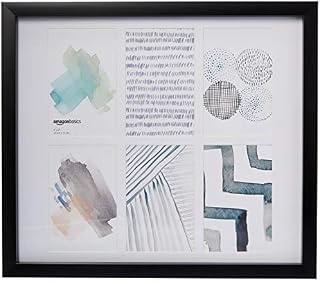 Amazon Basics photo frames - 6-opening 122 x 183 cm collage, black