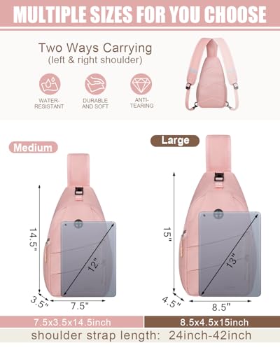 Image of Crossbody Bags for Women Men Trendy Sling Bag Bakpack Casual Chest Bag with Convertible Shoulder Strap steel Stainless Steel Paint