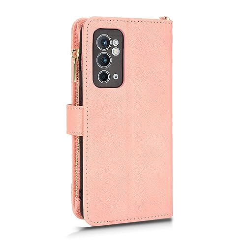 Coque OnePlus 9RT 5G etui en cuir portefeuille avec fermeture eclair - 4