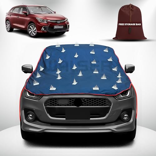 Image of WALSER Spike Car Cover for Toyota Glanza | Anti-Climb Nail Guard for Dogs & Monkeys | Protects Bonnet, Roof & Dicky | UV, Dust & Snow Protection | Spike Cover with 4 Adjustable Hook