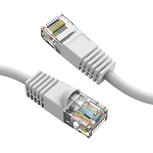 Cable de red Cat 6 UTP blanco de 150 pies pack x20