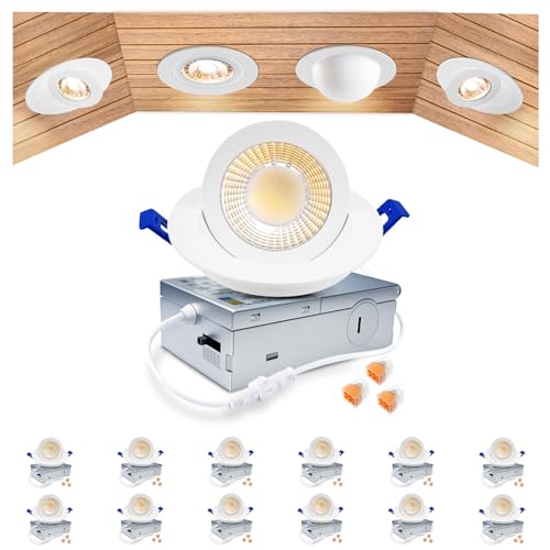 zouzai 3 Inch Gimbal Led Recessed Lighting