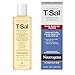 Neutrogena T/Sal Therapeutic Dandruff Shampoo, Scalp Build-Up Control, 3% Salicylic Acid,Psoriasis Treatment, Seborrheic Dermatitis Shampoo, Clears Flakes, Fragrance Free, 4.5 fl oz