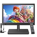 ZOSHING 12.5inch TV,Small tv with freeview Digital t2 Tuner-Headphone & HDMI & USB Ports and DC-12V in,for Mini Bedroom,Kitchen,Caravan