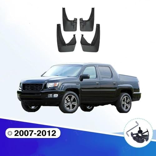 Guardabarros para Ridgeline 2007-2012: protectores contra salpicaduras resistentes 2