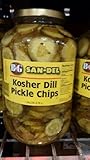 B&G San-Del Kosher Dill Pickle Chips, 1 Gallon