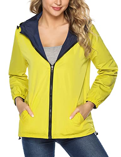 Gyabnw Giacca Corta Donna Cappuccio a Vento