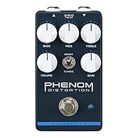 Dual voiced distortion pedal with switchable voicing modes Bright mode for added cut and aggression High-grade components selected for superior sound and response Top mounted input and output jacks and power connector Volume, Gain and 3-band EQ contr...