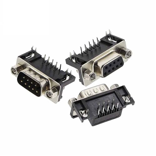 Conector DR15 hembra de 15 pines en ángulo recto para adaptador DB9 3