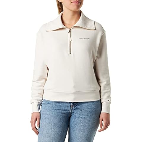 Tommy Hilfiger 1985 Half-Zip Sweatshirt, Beige Cover