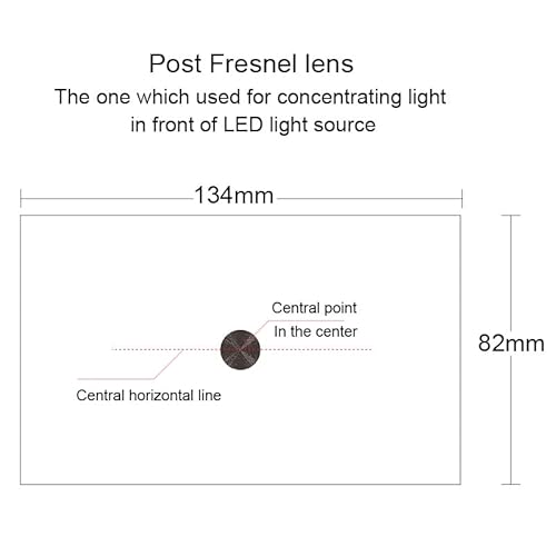 JINGERL 1 par lentes Fresnel 5.8 '' Lentes LED faça você mesmo Len Spotlight Projeção T-Correção T