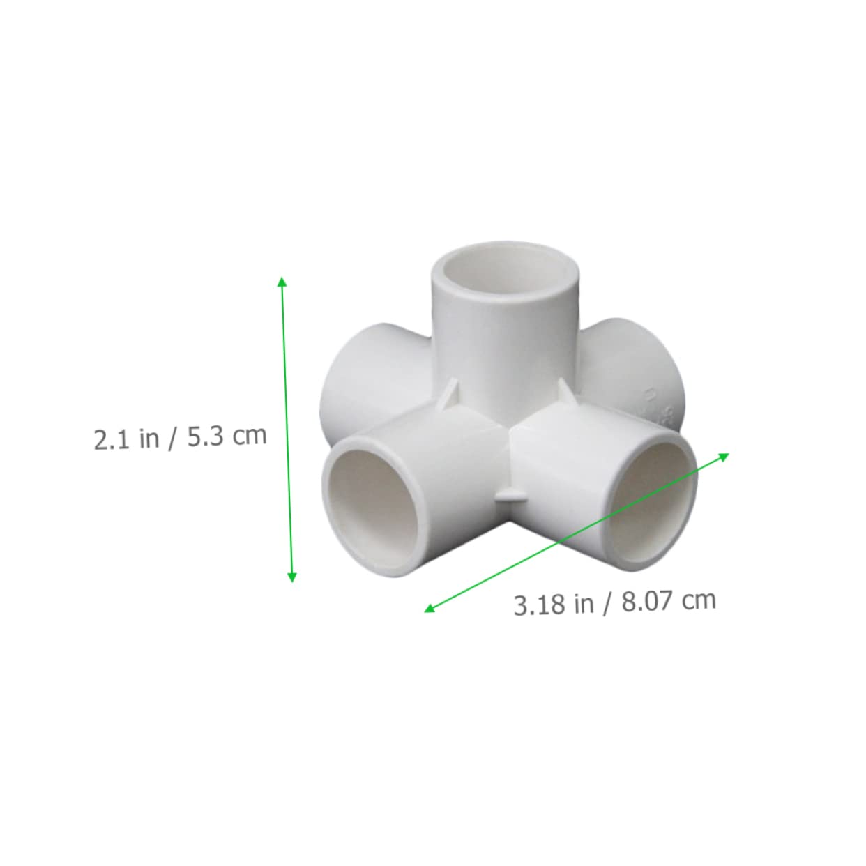 Connettore Angolare in Pvc Bianco 12 Pezzi per Scaffalature e Irrigazione
