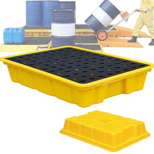 Plataforma de contención de derrames para el sótano de casa o talleres con palets de madera