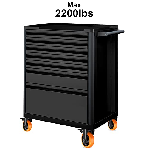 TAYLOON 4 Inch Caster Wheels Heavy Duty 2200lbs, Swivel Casters Set of 4 with Safe Dual Locking,Industrial Plate Casters, Locking Casters Wheels for Furniture,Workbench(Free Hardware Kit)