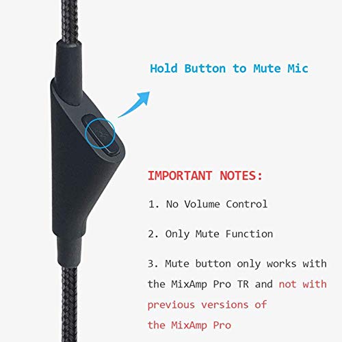 2m 6.5 Pés de Cabo de de Áudio Controle de Volume Cabo se encaixa para Astro A10 A40 Headset, Duráve