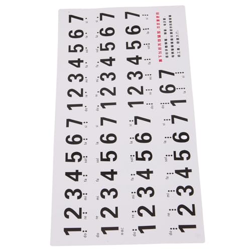 Wakauto Piano Keyboard Sticker Set 88 Key Removable Piano Key Labels Music Notation for Beginners and Electronic Organs