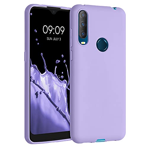 kwmobile Coque Compatible avec Alcatel 1S (2020) - Housse de téléphone Protection Souple en Silicone - Lavande