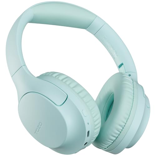 TOZO Bluetooth 5.4 Over Ear Headphones,70H Playtime with Mic,Delay Mode,Foldable Wireless Headset,Deep Bass Stereo Sound,Customizable 32 EQ Music Mode Via Button & App,for Travel and Home, Upgraded