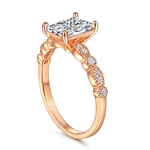 Bague rectangle en argent véritable infini le cadeau de mariage idéal pour elle - 3