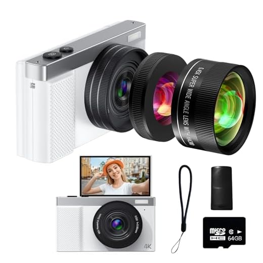 4K Vlogging Camera with Flip Screen