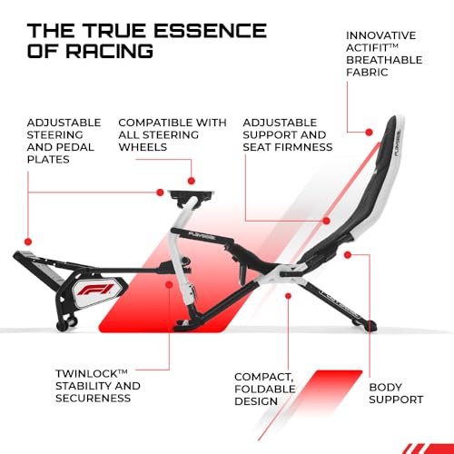 Image of Playseat Challenge DD - F1 Edition, Foldable Racing Simulator Cockpit, Direct Drive, Logitech, Thrustmaster, Moza, Fanatec, Formula Racing Simulator