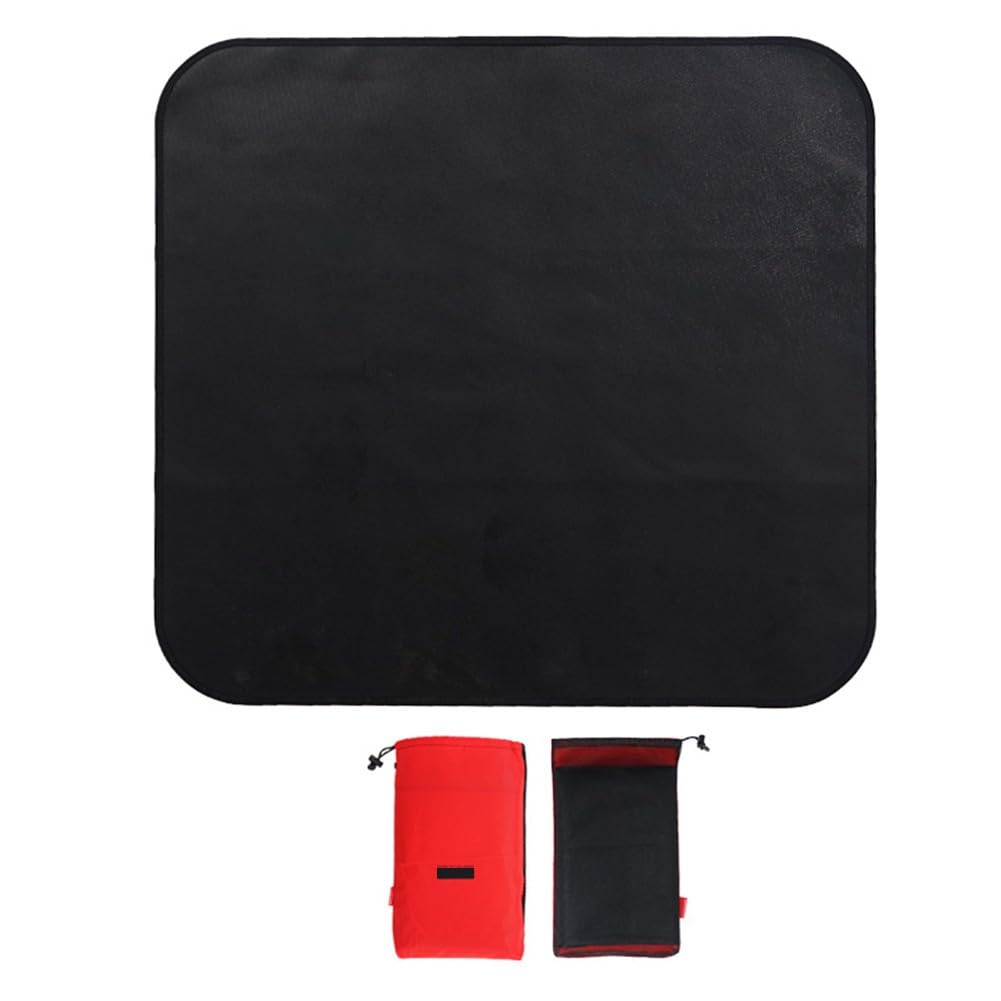 Sile Fibers Tapis ignifuge résistant à la chaleur pour camping, barbecue, utilisation en extérieur Reu pliable et antidérapant Idéal pour une cuisine sûre
