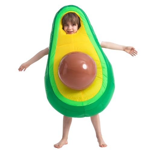 Spooktacular Creations Inflatable Avocado Halloween Costume for Kids with Detachable Pit